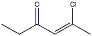 (Z)-5-Chloro-4-hexen-3-one Struktur