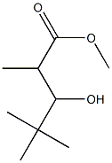 3-Hydroxy-2,4,4-trimethylpentanoic acid methyl ester Struktur