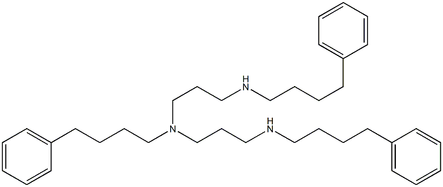 N,N'-Bis((4-phenylbutyl))-N-[3-[((4-phenylbutyl))amino]propyl]-1,3-propanediamine Struktur