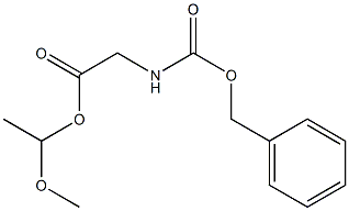 N-(Benzyloxycarbonyl)glycine 1-methoxyethyl ester Struktur