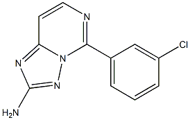 2-Amino-5-[3-chlorophenyl][1,2,4]triazolo[1,5-c]pyrimidine Struktur