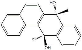 (7R,12R)-7,12-Dihydro-7,12-dimethylbenz[a]anthracene-7,12-diol Struktur