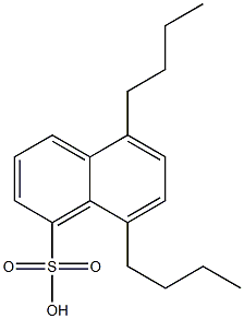 5,8-Dibutyl-1-naphthalenesulfonic acid Struktur