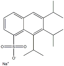 6,7,8-Triisopropyl-1-naphthalenesulfonic acid sodium salt Struktur