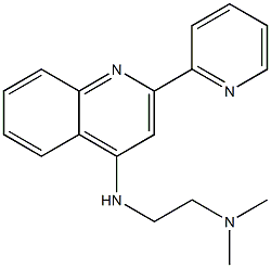 4-(2-Dimethylaminoethylamino)-2-(2-pyridinyl)quinoline Struktur