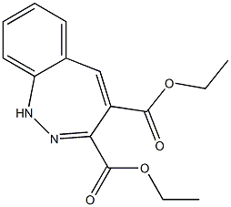 1H-1,2-Benzodiazepine-3,4-dicarboxylic acid diethyl ester Struktur