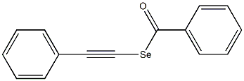 Selenobenzoic acid Se-phenylethynyl ester Struktur