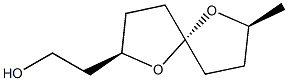 (2R,5R,7S)-7-Methyl-1,6-dioxaspiro[4.4]nonane-2-ethanol Struktur