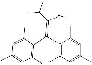 2,2-Bis(2,4,6-trimethylphenyl)-1-isopropylethene-ol Struktur