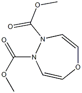 4,5-Dihydro-1,4,5-oxadiazepine-4,5-dicarboxylic acid dimethyl ester Struktur