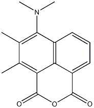 4,5-Dimethyl-6-(dimethylamino)-1H,3H-naphtho[1,8-cd]pyran-1,3-dione Struktur