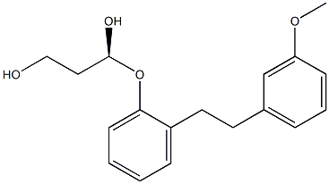 (3S)-3-[2-(3-Methoxyphenethyl)phenoxy]-1,3-propanediol Struktur