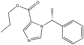 1-[(R)-1-Phenylethyl]-1H-imidazole-5-carboxylic acid propyl ester Struktur