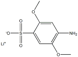 4-Amino-2,5-dimethoxybenzenesulfonic acid lithium salt Struktur