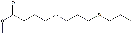 9-Selenadodecanoic acid methyl ester Struktur