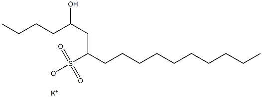 5-Hydroxyheptadecane-7-sulfonic acid potassium salt Struktur