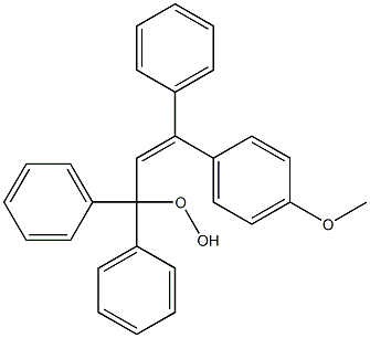 3-(4-Methoxyphenyl)-1,1,3-triphenyl-1-hydroperoxy-2-propene Struktur