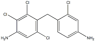 4-[(4-Amino-2-chlorophenyl)methyl]-2,3,5-trichloroaniline Struktur