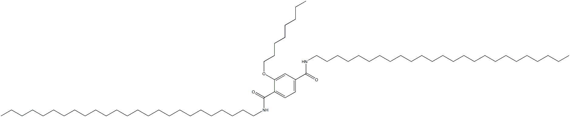 2-(Octyloxy)-N,N'-dipentacosylterephthalamide Struktur