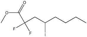 2,2-Difluoro-4-iodooctanoic acid methyl ester Struktur