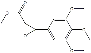 3-(3,4,5-Trimethoxyphenyl)-2-oxiranecarboxylic acid methyl ester Struktur