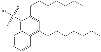 2,4-Diheptyl-1-naphthalenesulfonic acid Struktur