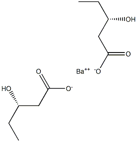 Bis[[S,(+)]-3-hydroxyvaleric acid] barium salt Struktur