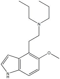 5-Methoxy-4-[2-(dipropylamino)ethyl]-1H-indole Struktur