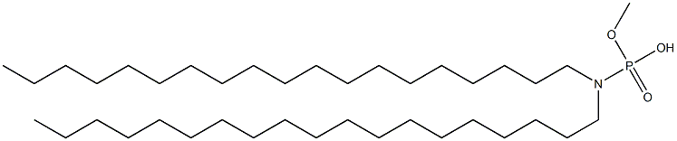 N,N-Dinonadecylamidophosphoric acid hydrogen methyl ester Struktur