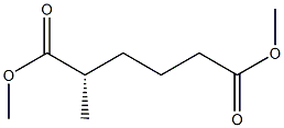 [S,(+)]-2-Methylhexanedioic acid dimethyl ester Struktur