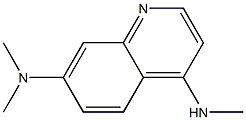 4-(Methylamino)-7-(dimethylamino)quinoline Struktur