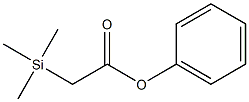 (Trimethylsilyl)acetic acid phenyl ester Struktur