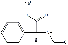 (+)-N-Formyl-2-phenyl-D-alanine sodium salt Struktur