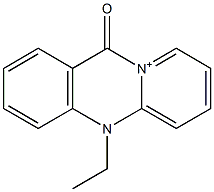 5-Ethyl-11-oxo-5,11-dihydropyrido[2,1-b]quinazolin-10-ium Struktur