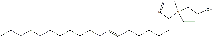 1-Ethyl-1-(2-hydroxyethyl)-2-(6-octadecenyl)-3-imidazoline-1-ium Struktur