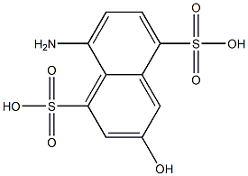 8-Amino-3-hydroxy-1,5-naphthalenedisulfonic acid Struktur