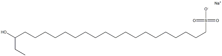 20-Hydroxydocosane-1-sulfonic acid sodium salt Struktur