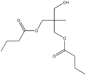 Dibutyric acid 2-(hydroxymethyl)-2-methyl-1,3-propanediyl ester Struktur