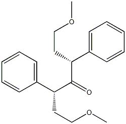 (3R,5R)-3,5-Diphenyl-1,7-dimethoxy-4-heptanone Struktur