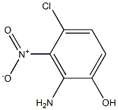 2-Amino-4-chloro-3-nitrophenol Struktur