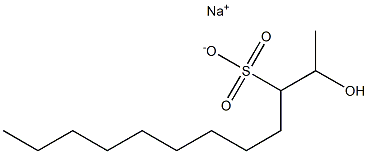 2-Hydroxydodecane-3-sulfonic acid sodium salt Struktur