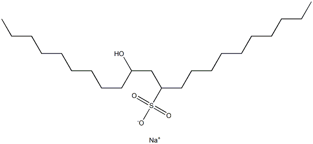 13-Hydroxydocosane-11-sulfonic acid sodium salt Struktur