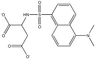 2-[[[5-(Dimethylamino)naphthalen-1-yl]sulfonyl]amino]succinate Struktur