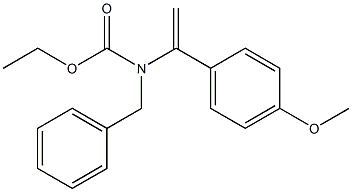 N-Benzyl-N-[1-(4-methoxyphenyl)vinyl]carbamic acid ethyl ester Struktur