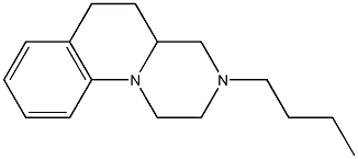 3-Butyl-2,3,4,4a,5,6-hexahydro-1H-pyrazino[1,2-a]quinoline Struktur