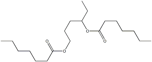 Diheptanoic acid 1,4-hexanediyl ester Struktur