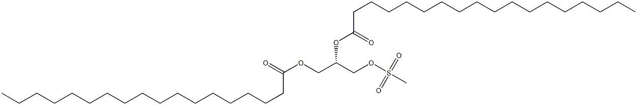 [S,(-)]-1,2,3-Propanetriol 1,2-distearate 3-methanesulfonate Struktur