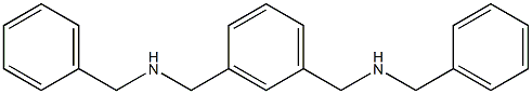 N,N'-[(1,3-Phenylene)bismethylene]bis(benzylamine) Struktur