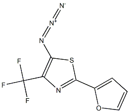 4-(Trifluoromethyl)-2-(2-furyl)-5-azidothiazole Struktur