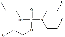 N,N-Bis(2-chloroethyl)-N'-propyldiamidophosphoric acid 2-chloroethyl ester Struktur